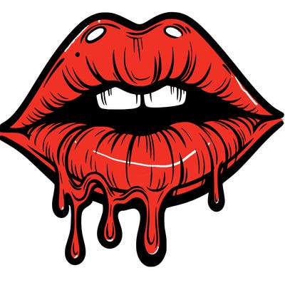 lips that look realistic and drip