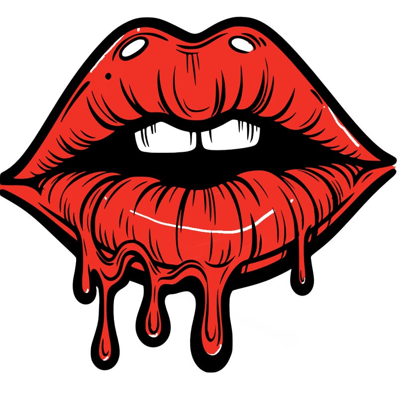 lips that look realistic and drip