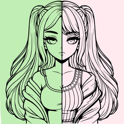 realistic girl split