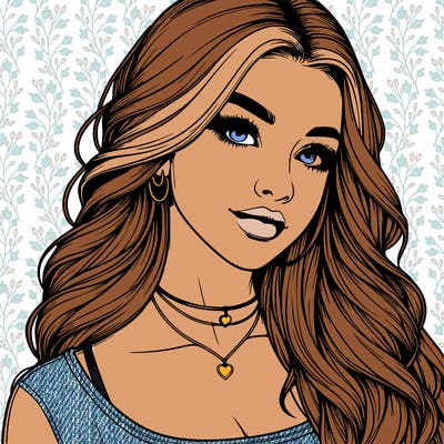 detailed realistic girl