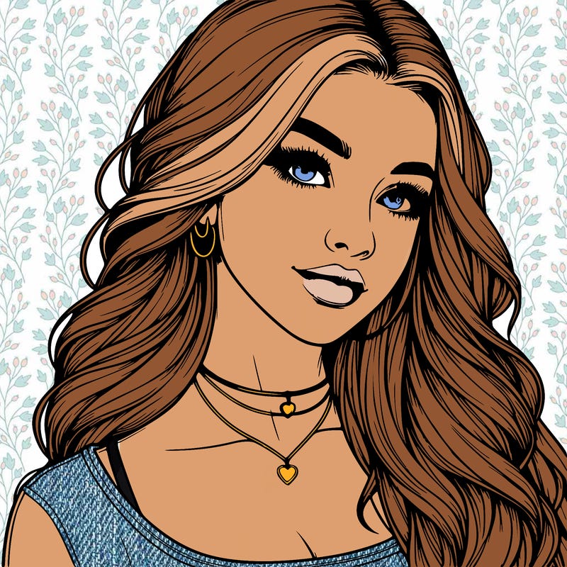 detailed realistic girl