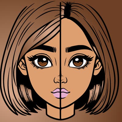 realistic girl split