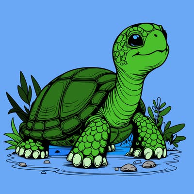 realistic turtle