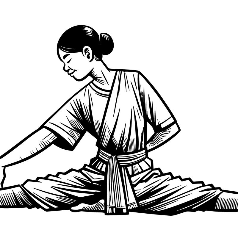 realistic girl doing the splits