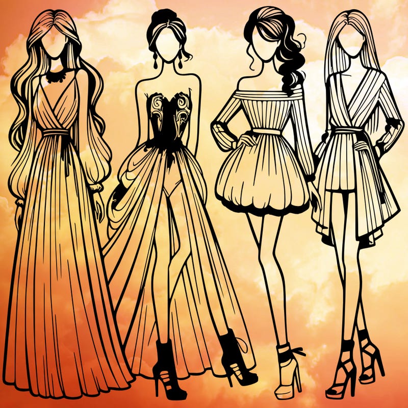 fashion models dresses