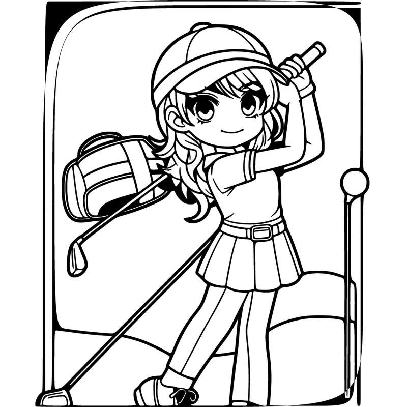 golf girl