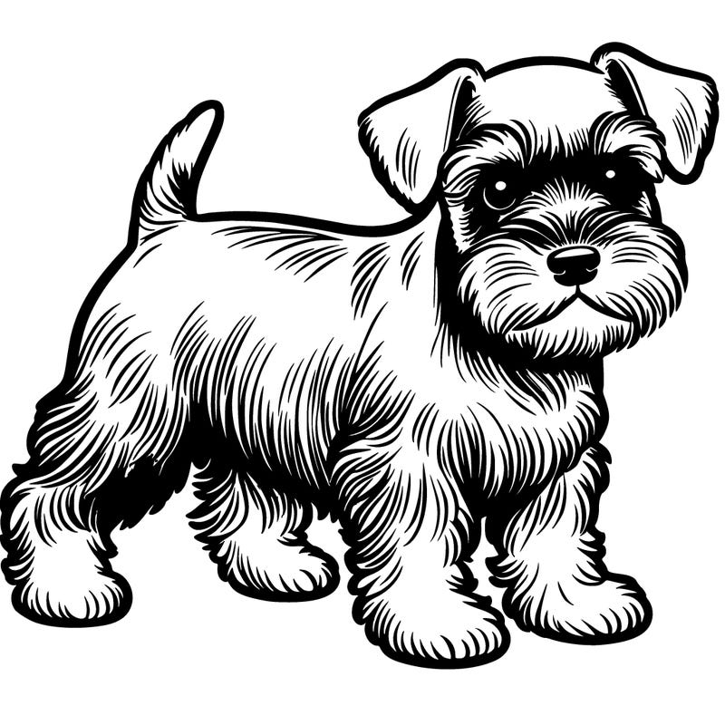 realistic dog thats a mini snowser thats cute