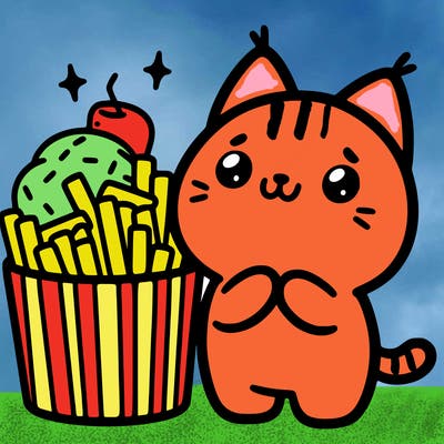 cute food cat