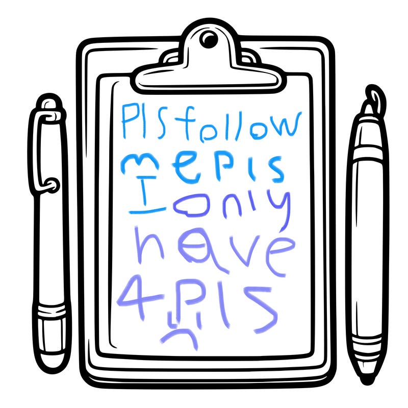 blank clip board with pen