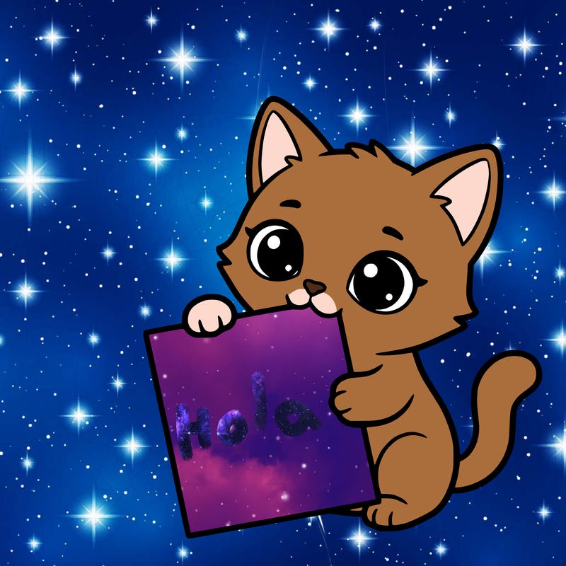 a small cat with a blank sheet of paper in its hand. the cat is sooooooo cute!