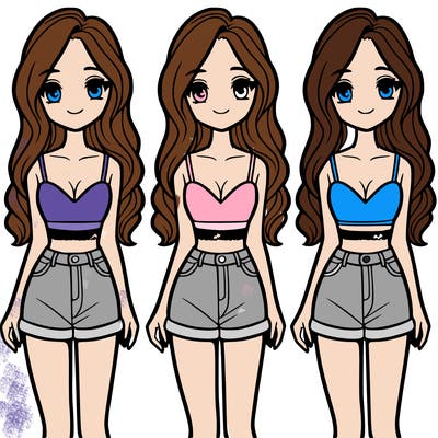 girl in a cute crop top