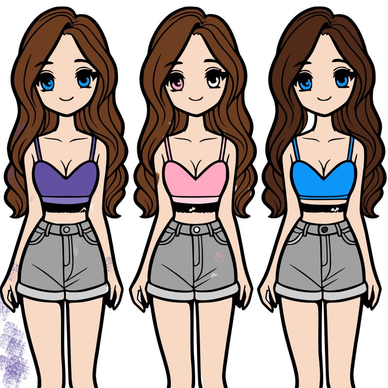 girl in a cute crop top