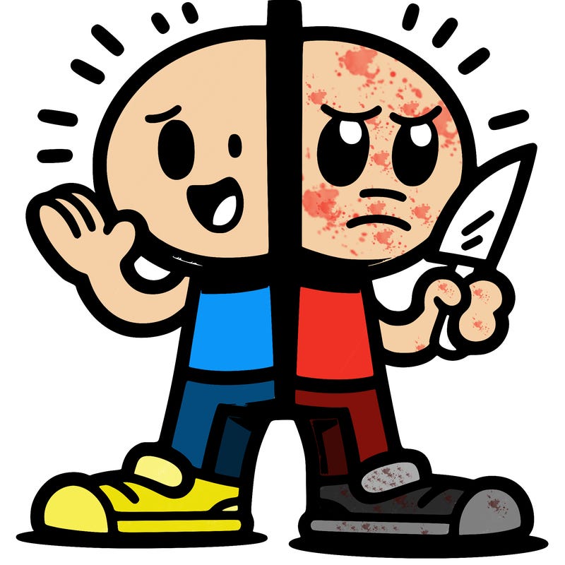 character split in two