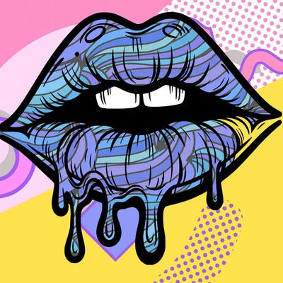 lips that look realistic and drip