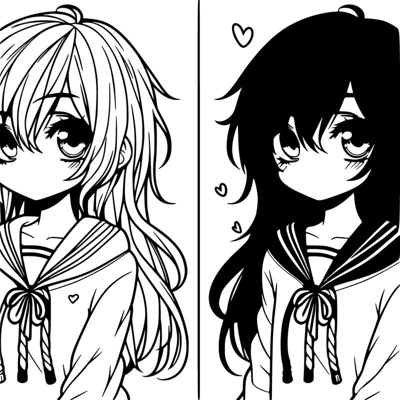 emo anime girl