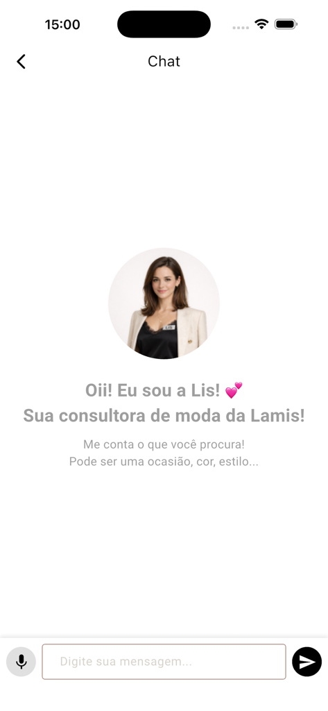 Lamis - Lamisモバイルアプリ内でパーソナライズされたスタイルのアドバイスを提供するLisという名前の仮想ファッションコンサルタントが登場するチャットインターフェース