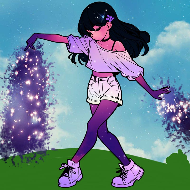 realistic girl danceing