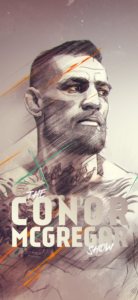 Portrait of Conor McGregor for a sports magazine feature profile