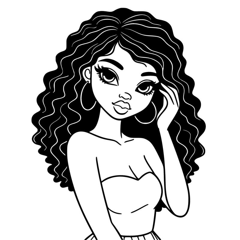 beautiful black girl