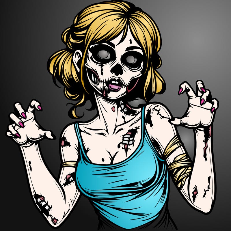realistic zombie girl