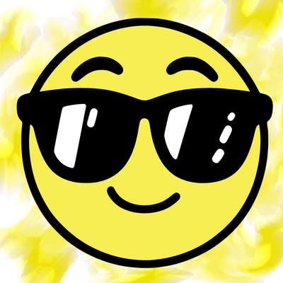emoji with sunglasses