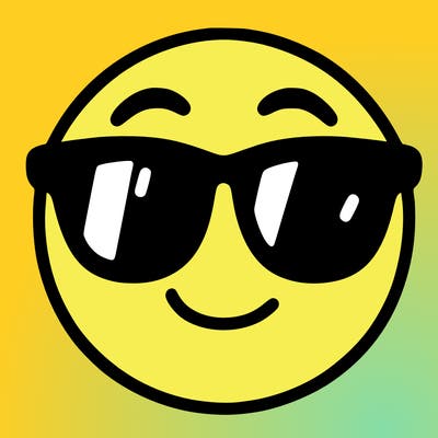 emoji with sunglasses