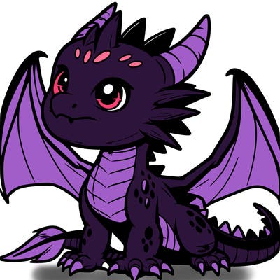 fierce baby night dragon