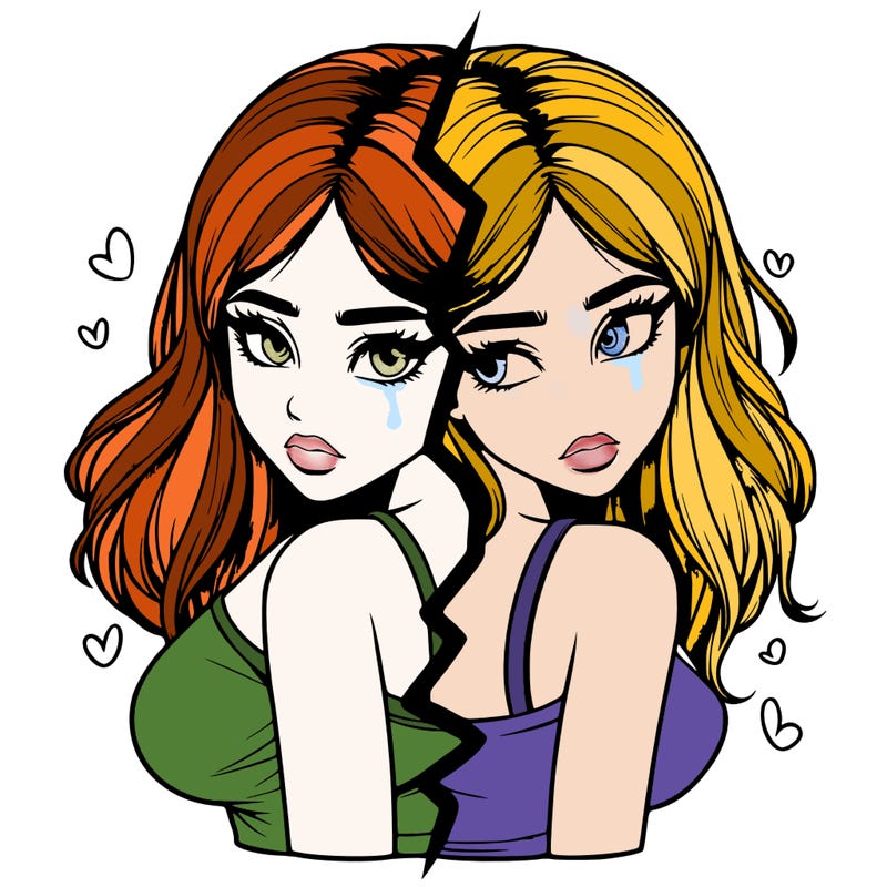 realistic girl split