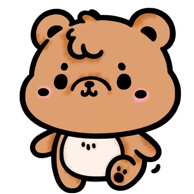 a simple cute little bear