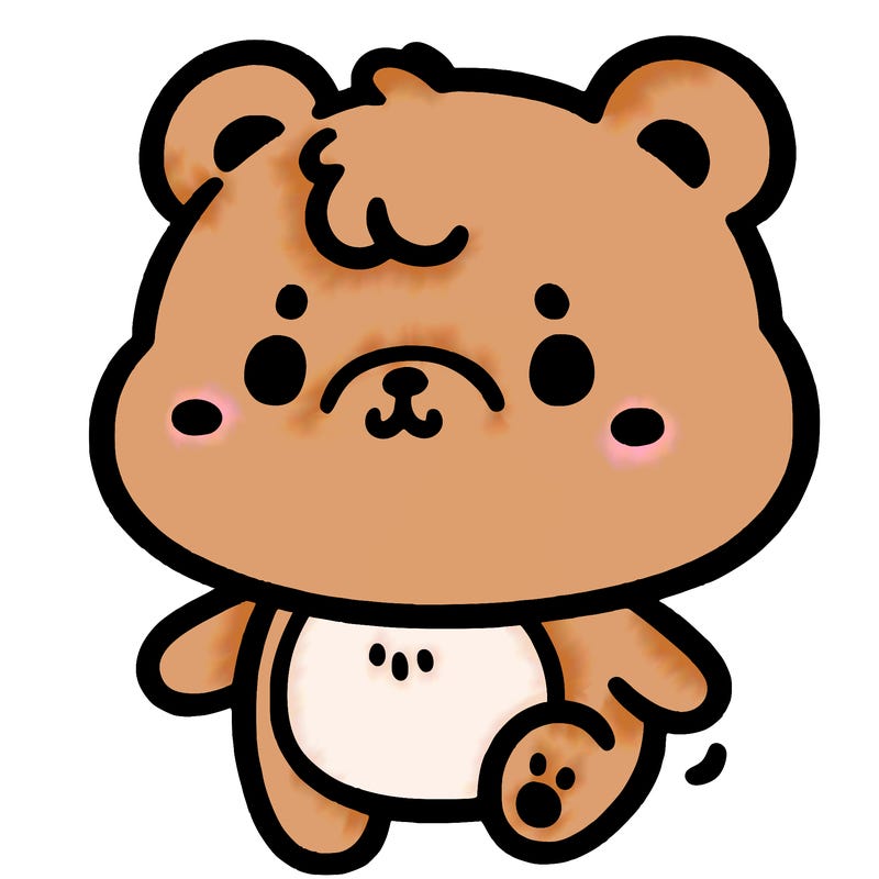 a simple cute little bear