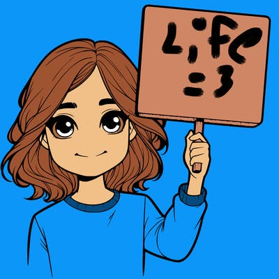 realistic girl holding up a sign