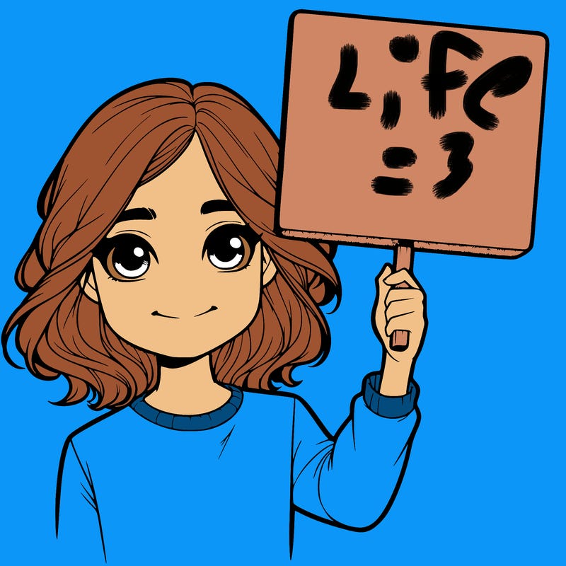 realistic girl holding up a sign