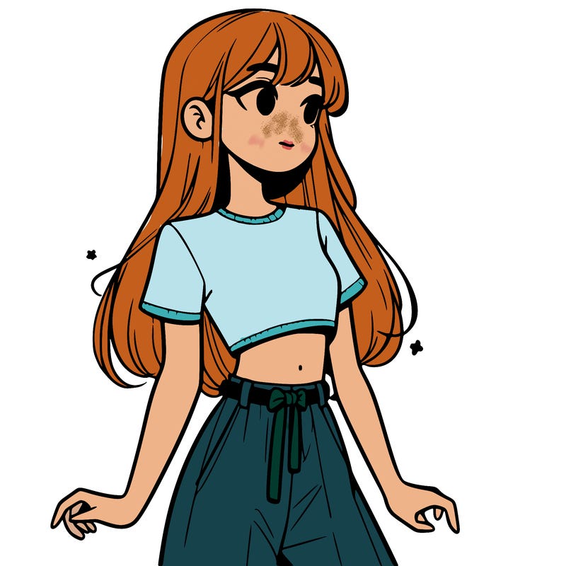 girl in a cute crop top