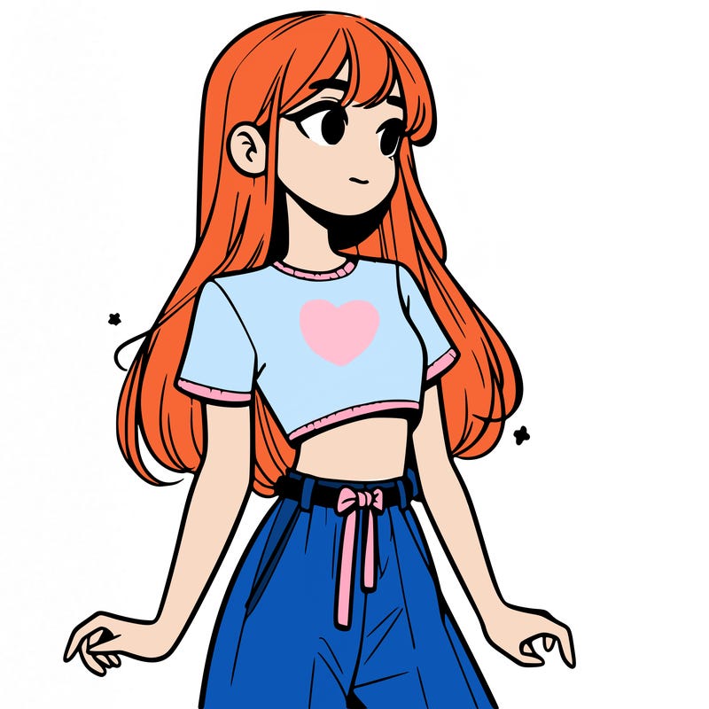 girl in a cute crop top