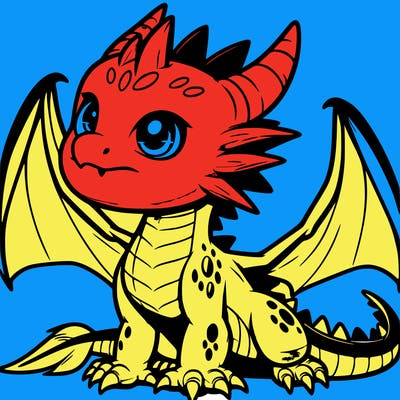 fierce baby night dragon