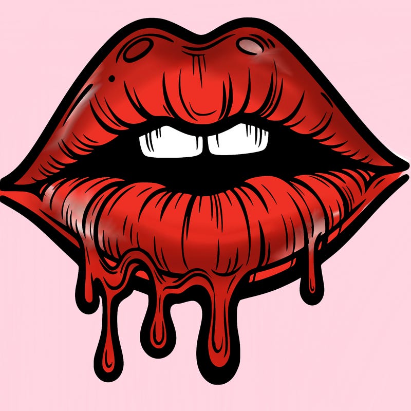 lips that look realistic and drip