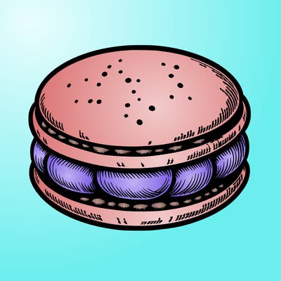 realistic macaroon