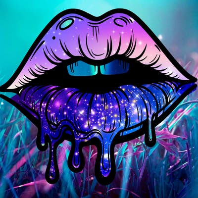 lips that look realistic and drip