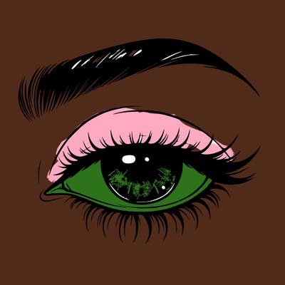 eye closed realistic