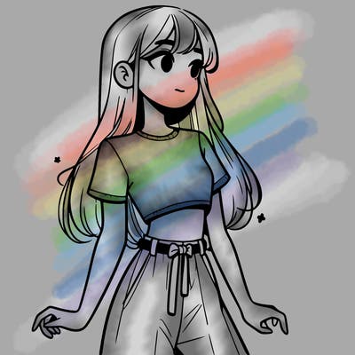 girl in a cute crop top