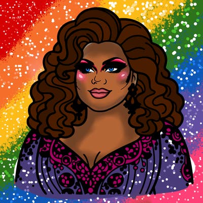 realistic plus size drag queen