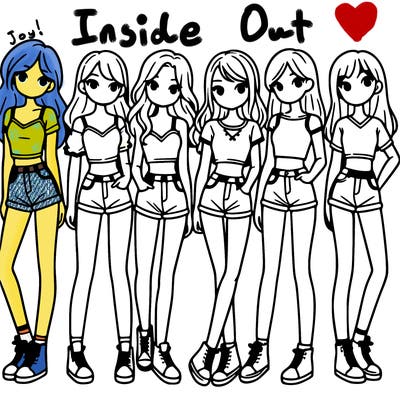 a group of girls wearing crop tops and shorts