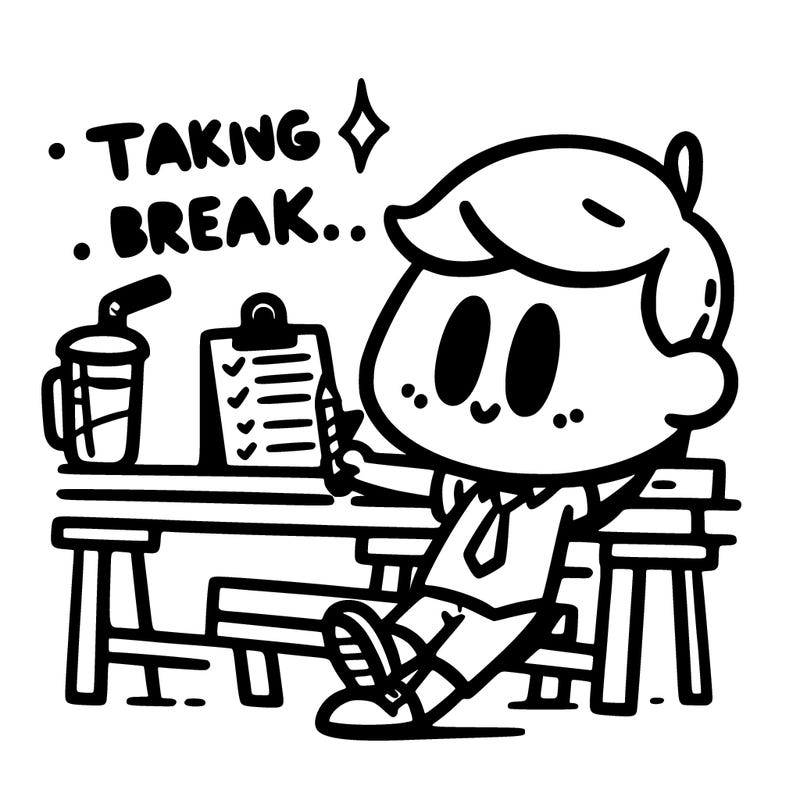 taking a break
