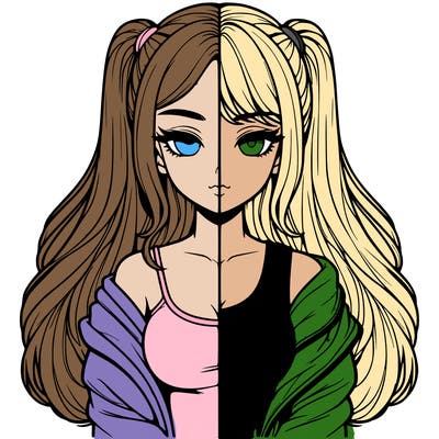 realistic girl split