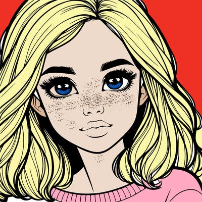 realistic girl whith cute eyes