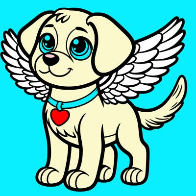 dog with wings