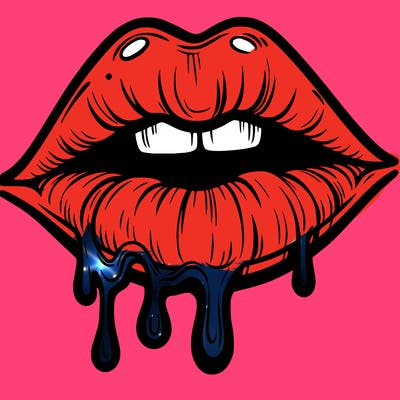 lips that look realistic and drip