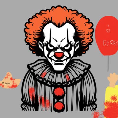 evil creepy clown