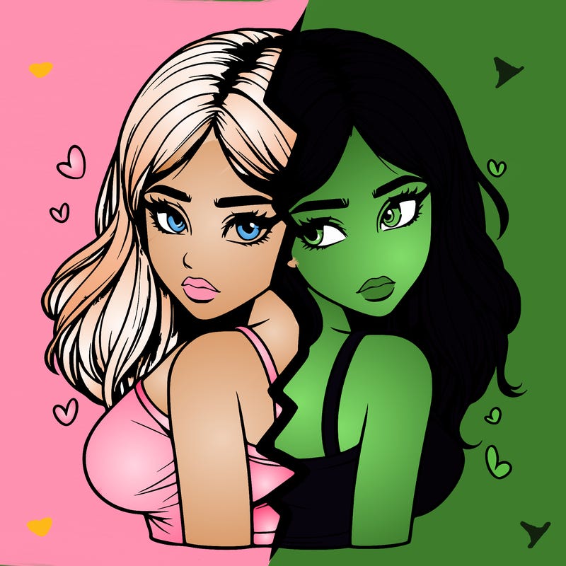 realistic girl split