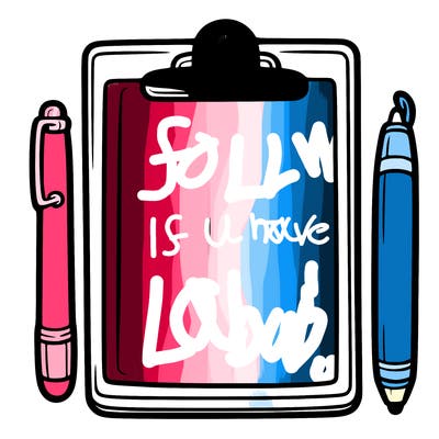 blank clip board with pen